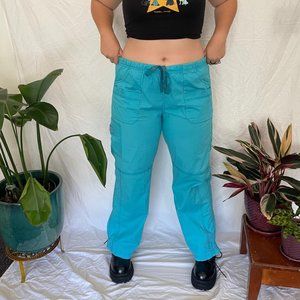 Neon Blue Cargo Pants (Wonderwink scrubs)